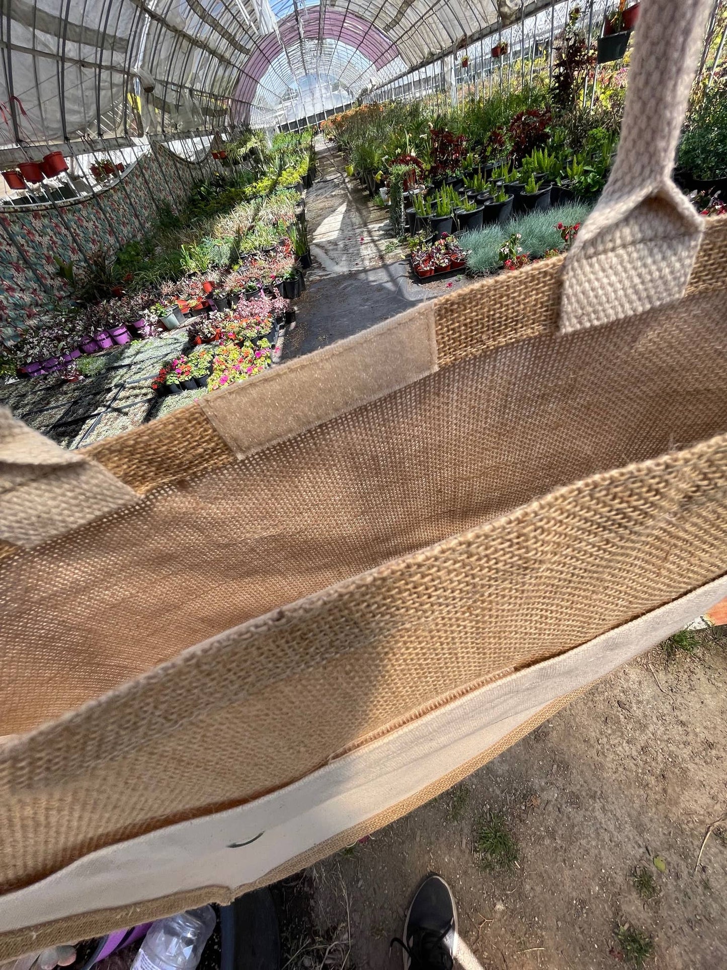 Houseplants Jute Tote Bag