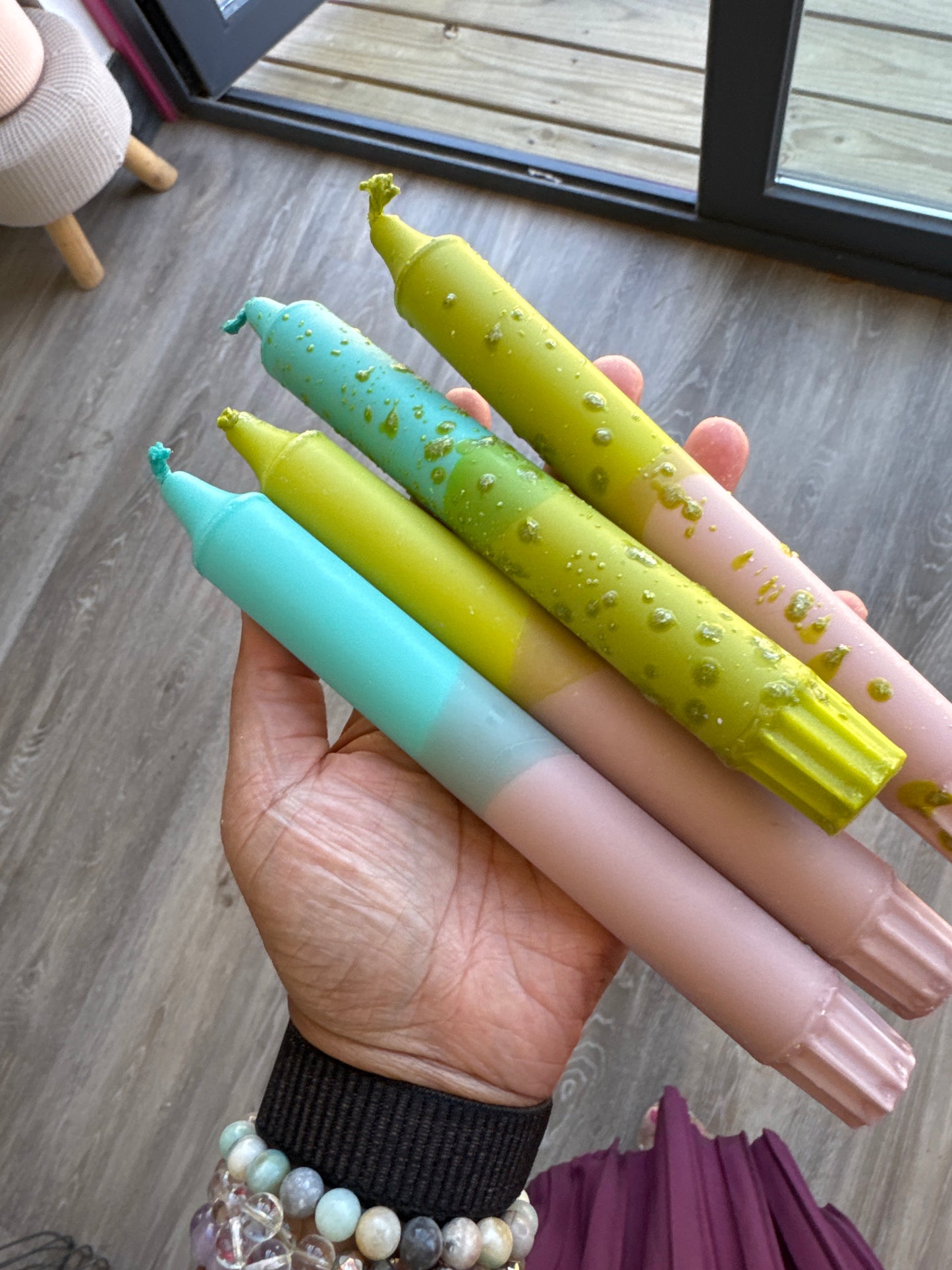 Taper candles- color mix