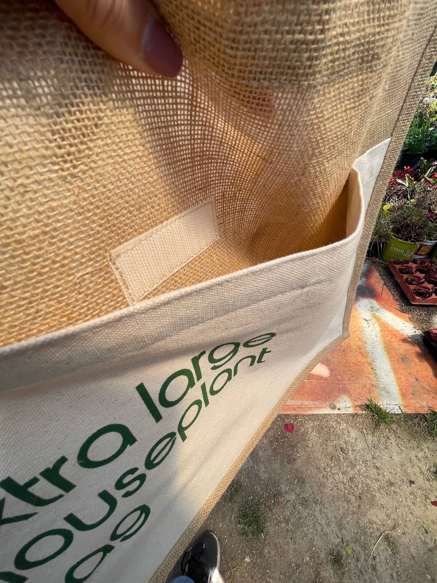 Houseplants Jute Tote Bag