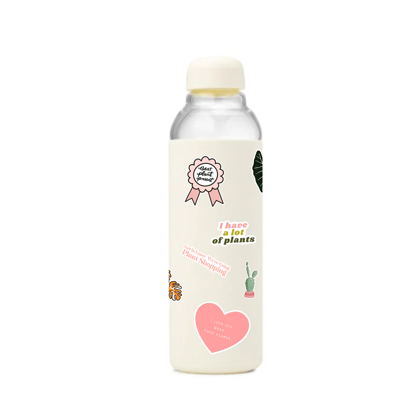 I Love You More Than Plants Heart Sticker