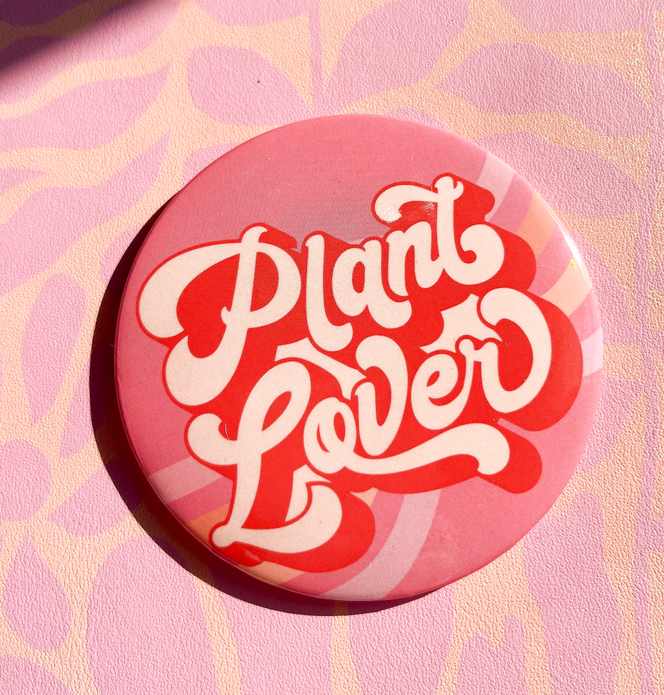 Plant Lover Round Refrigerator Magnet