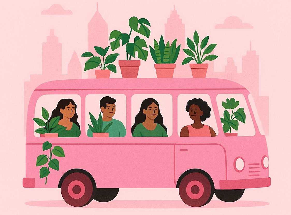 Pink Pothos Plant Crawl